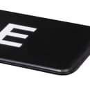 Vollrath 4522 Rinse Sign - 3" x 9", White on Black thumbnail 3