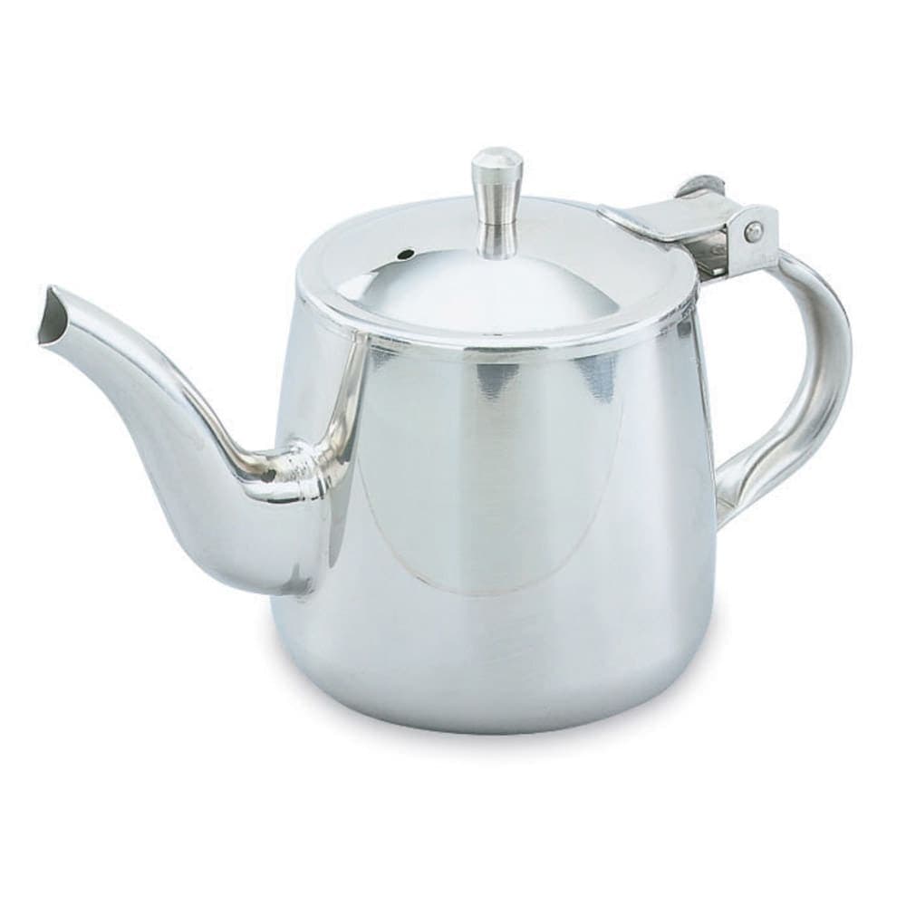 Vollrath 46310 10 oz Gooseneck Teapot - Mirror-Finish Stainless
