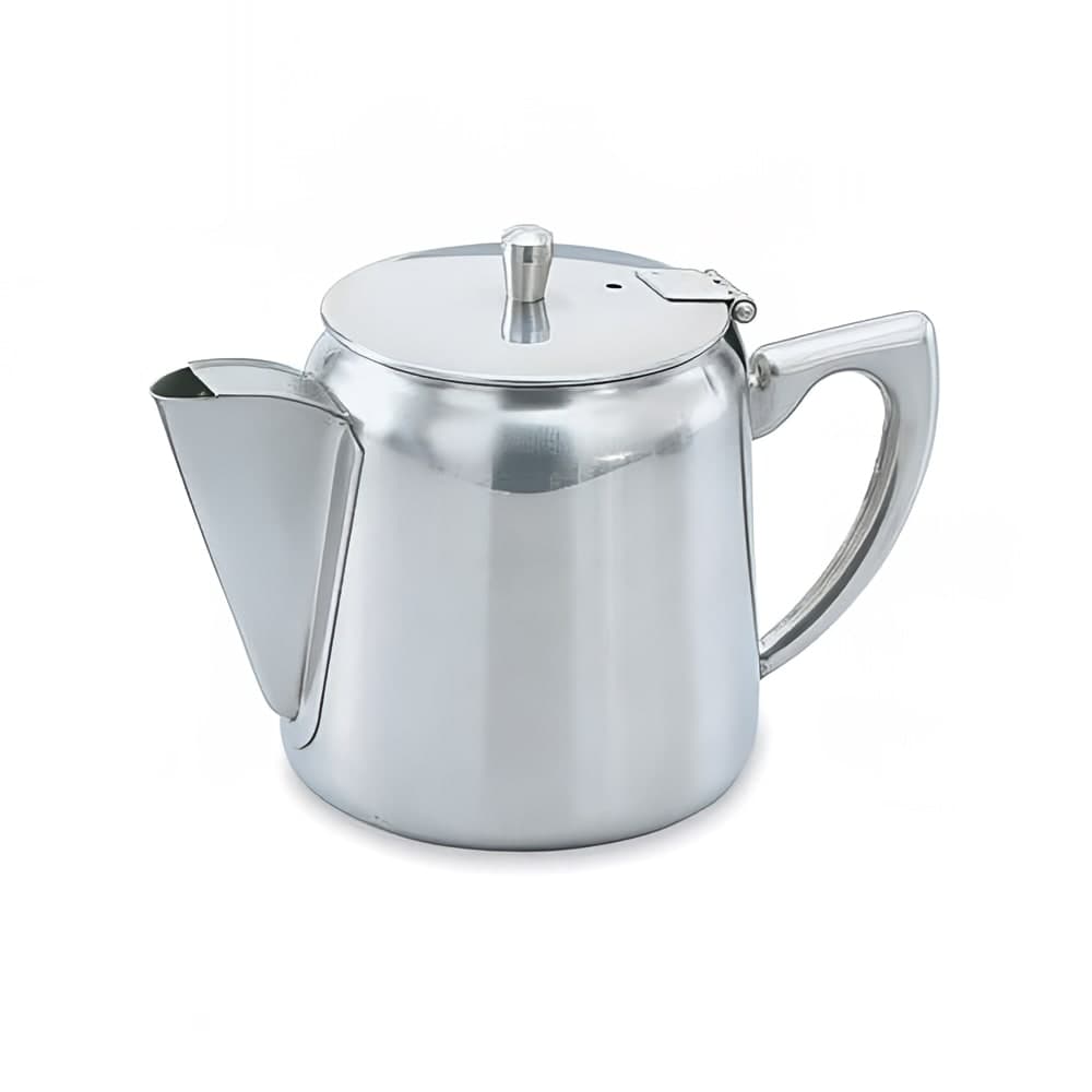 Vollrath 46370 12 oz Gooseneck Tea/Coffee Server with Strainer - Hollow Handle, Stainless