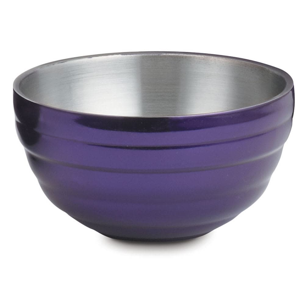 Vollrath 4659165 3 2/5 qt Round Insulated Bowl - 18 ga Stainless, Passion Purple