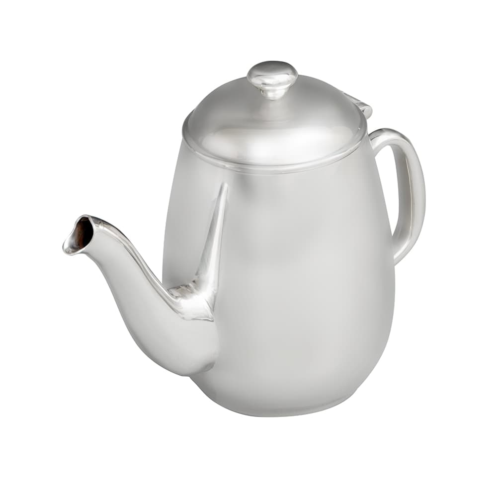 Vollrath 46594 20 oz Coffee Server - Gooseneck, Hollow Handle, Mirror-Finish Stainless