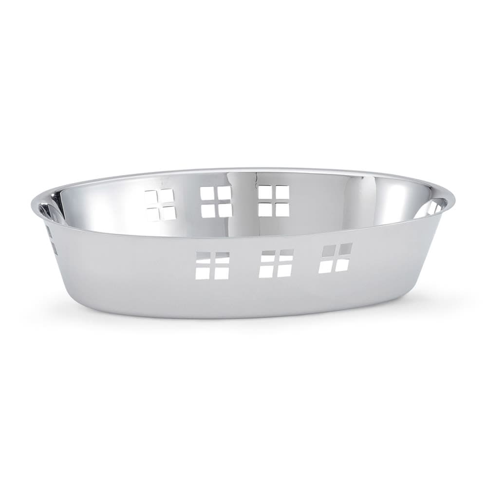 Vollrath 46624 55 oz Oval Serving Bowl - Mirror-Finish Stainless