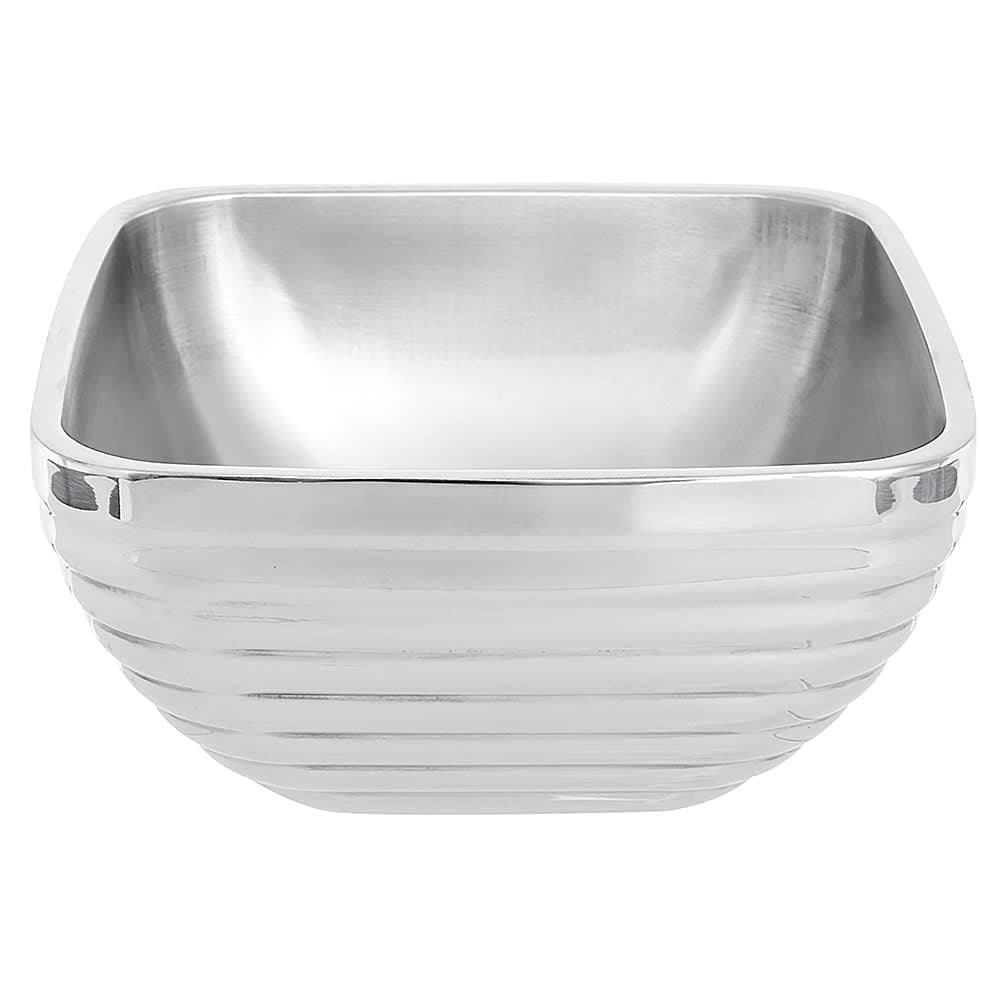 Vollrath 47634 3 1/5 qt Square Beehive Insulated Bowl - MirrorFinish Stainless