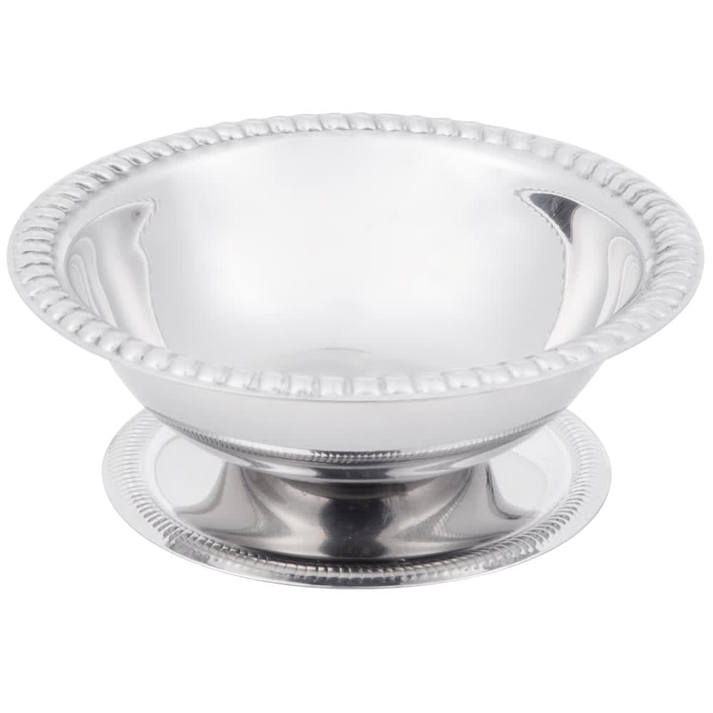 Vollrath 48003 3 1/2 oz Footed Sherbet Dish, Stainless