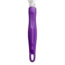 Vollrath 4808880 Jacob's Pride® Heavy-Duty Solid Turner w/ Purple Ergo Grip Handle, 8" x 3", Stainless thumbnail 4