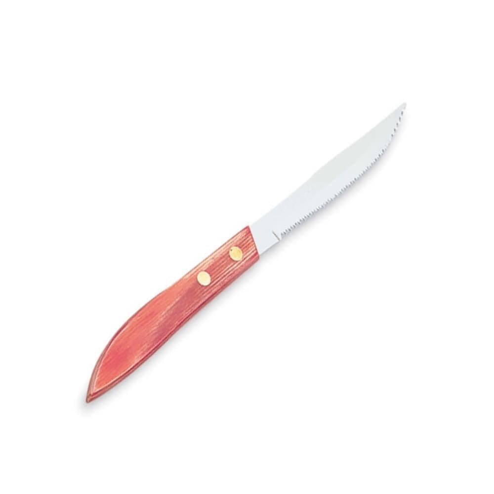 Vollrath 48142 Steak Knife - 4" Blade, Hollow Ground Blade, Wood Handle