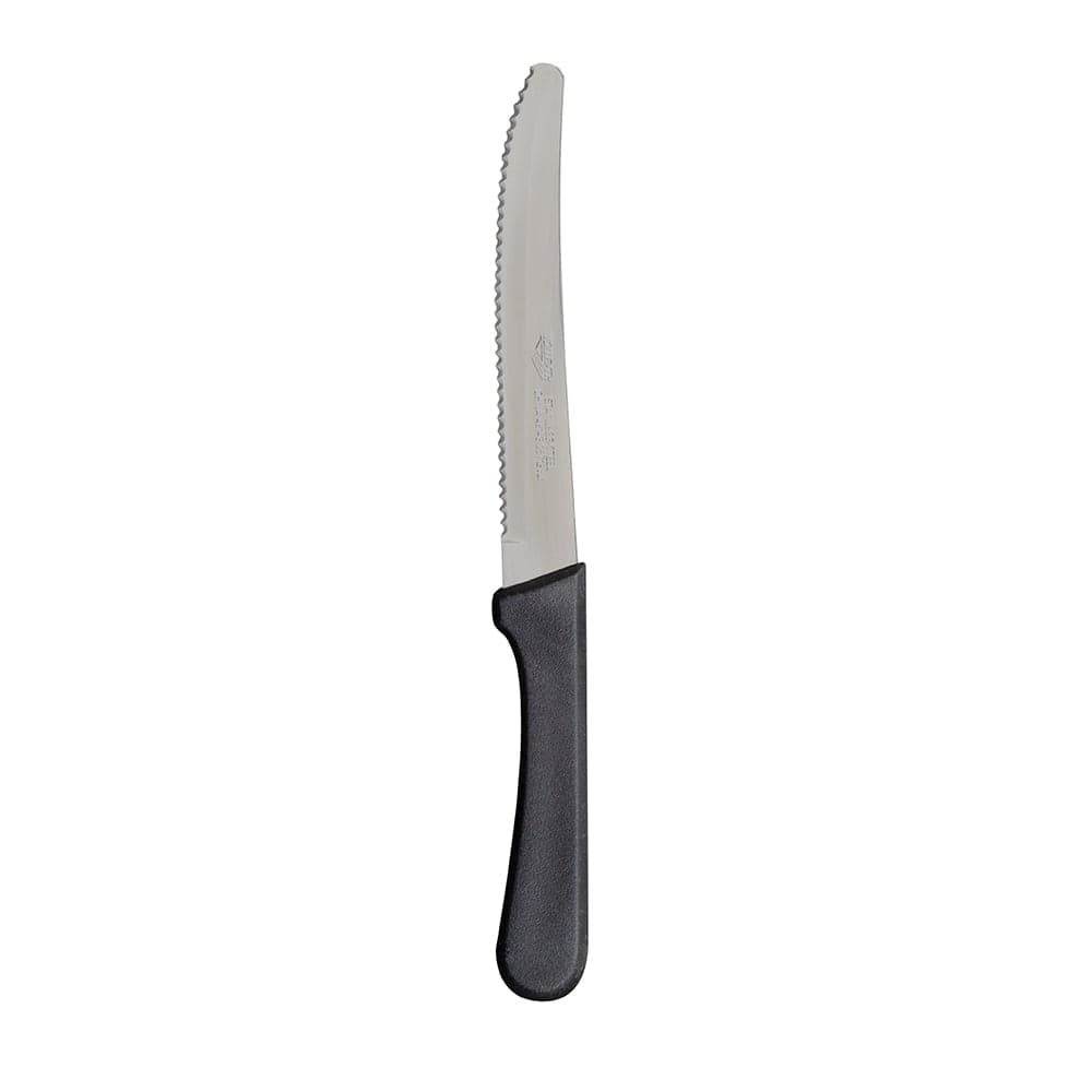Vollrath 48143 Steak Knife - Round Tip, Black Plastic Handle