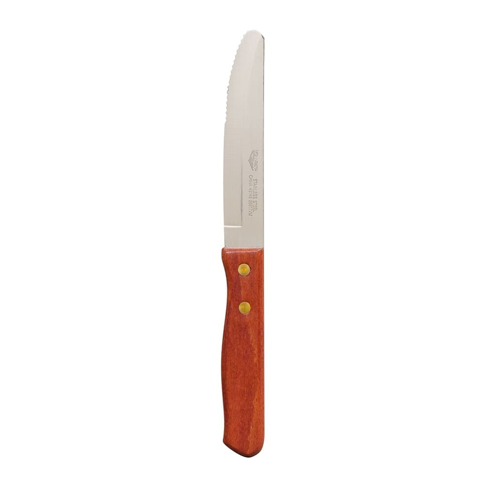 Vollrath 48148 Steak Knife - Round Tip, Jumbo Wood Handle