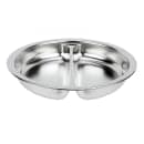 Vollrath 49334 4 1/5 qt Round Chafer Divided Food Pan - Stainless thumbnail 2