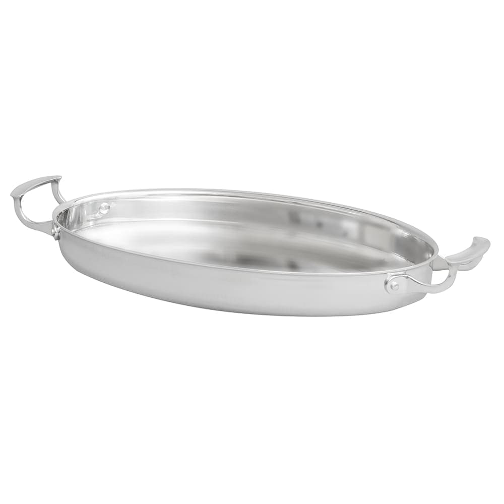 Vollrath 49442 3-3/4 qt Miramar® Display Cookware Oval Au Gratin - Stainless Steel, Induction Ready