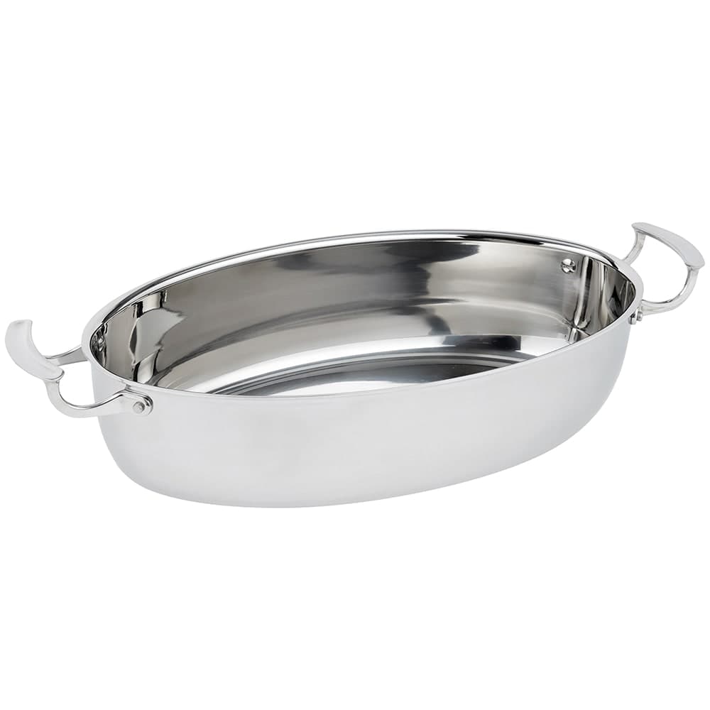 Vollrath 49445 7 5/16 qt Miramar® Display Cookware Oval Au Gratin - Stainless Steel, Induction Ready