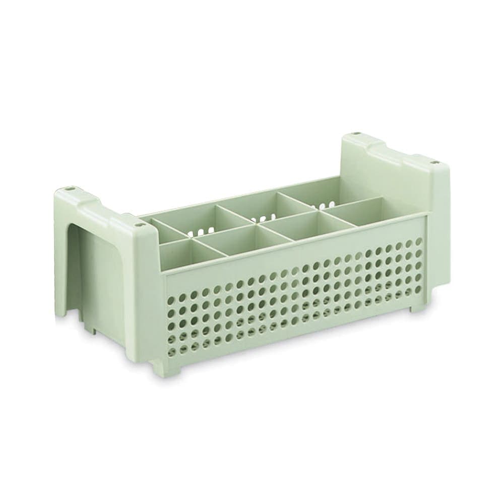 Vollrath 52640 Flatware Basket - 8 Compartment, Green