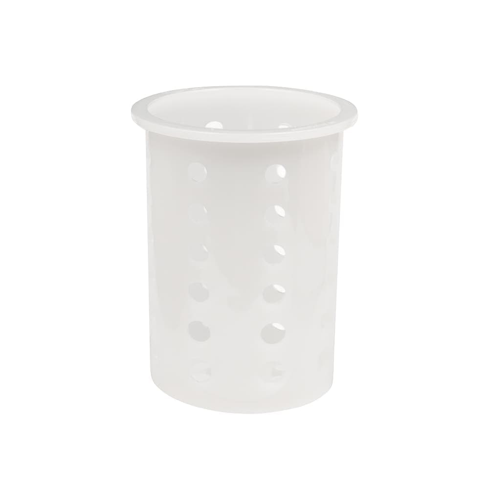 Vollrath 52643 Flatware Cylinder - 5 5/8" White Plastic