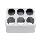 Vollrath 52644 Silv-a-Tainer - Holds 6 Cylinders, Plastic Gray thumbnail 2