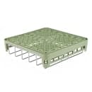 Vollrath 5266910 Open End Dishwasher Rack with Insert - Full Size, 19 3/4x19 3/4" Green thumbnail 5