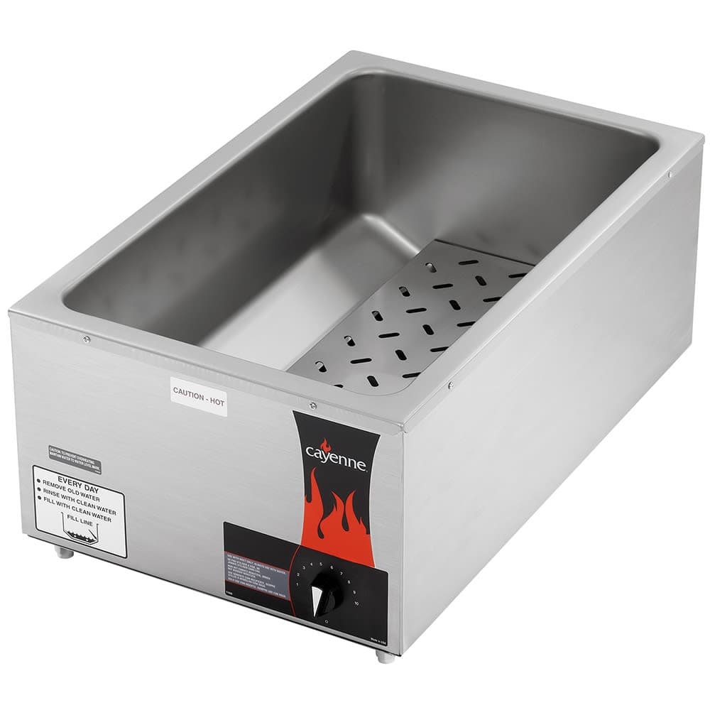 Vollrath 72090 Countertop Food Warmer - Wet or Dry w/ (1) Full Size Pan Wells, 120v