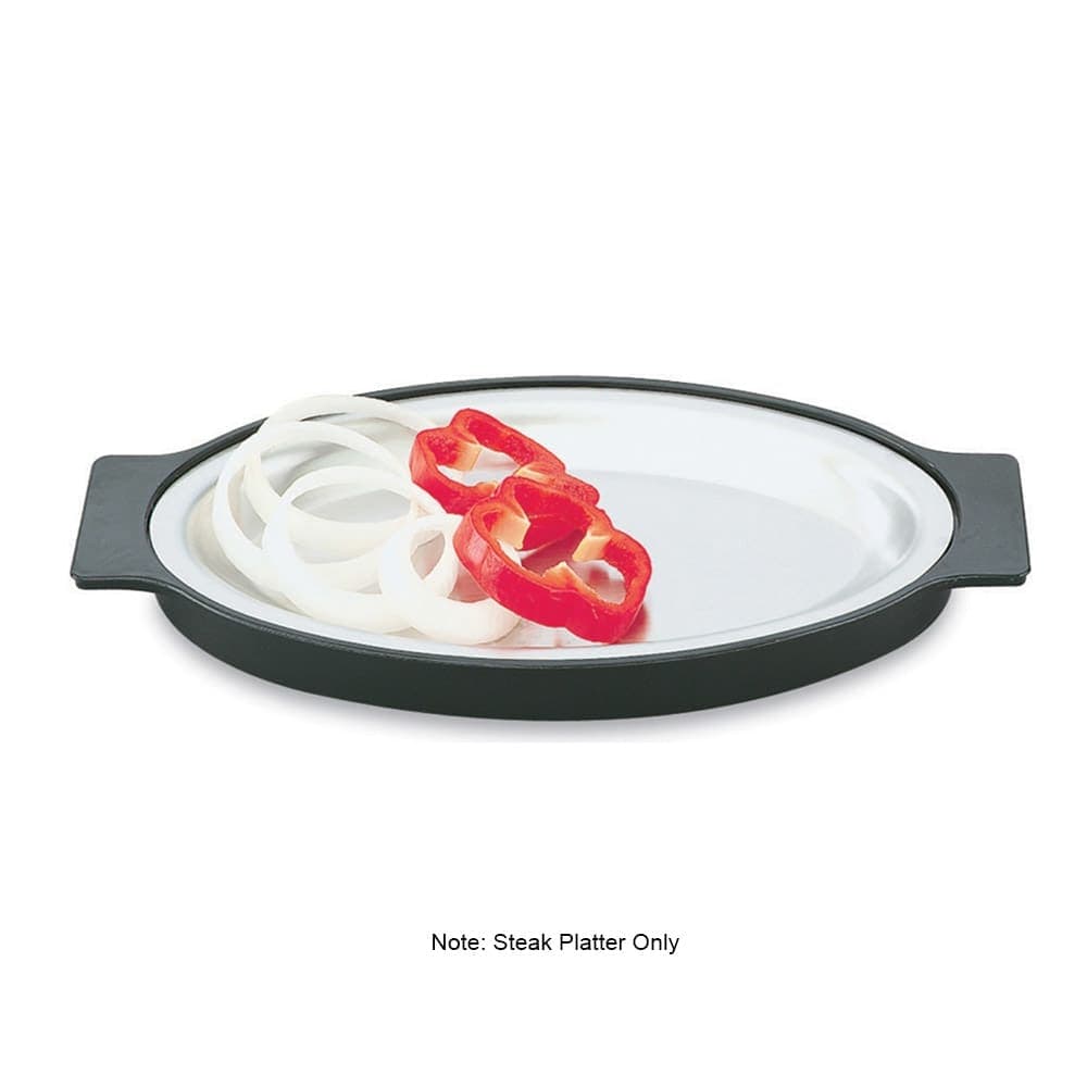 Vollrath 81180 Replacement Oval Steak Platter - 7 3/4x11 3/4" Stainless