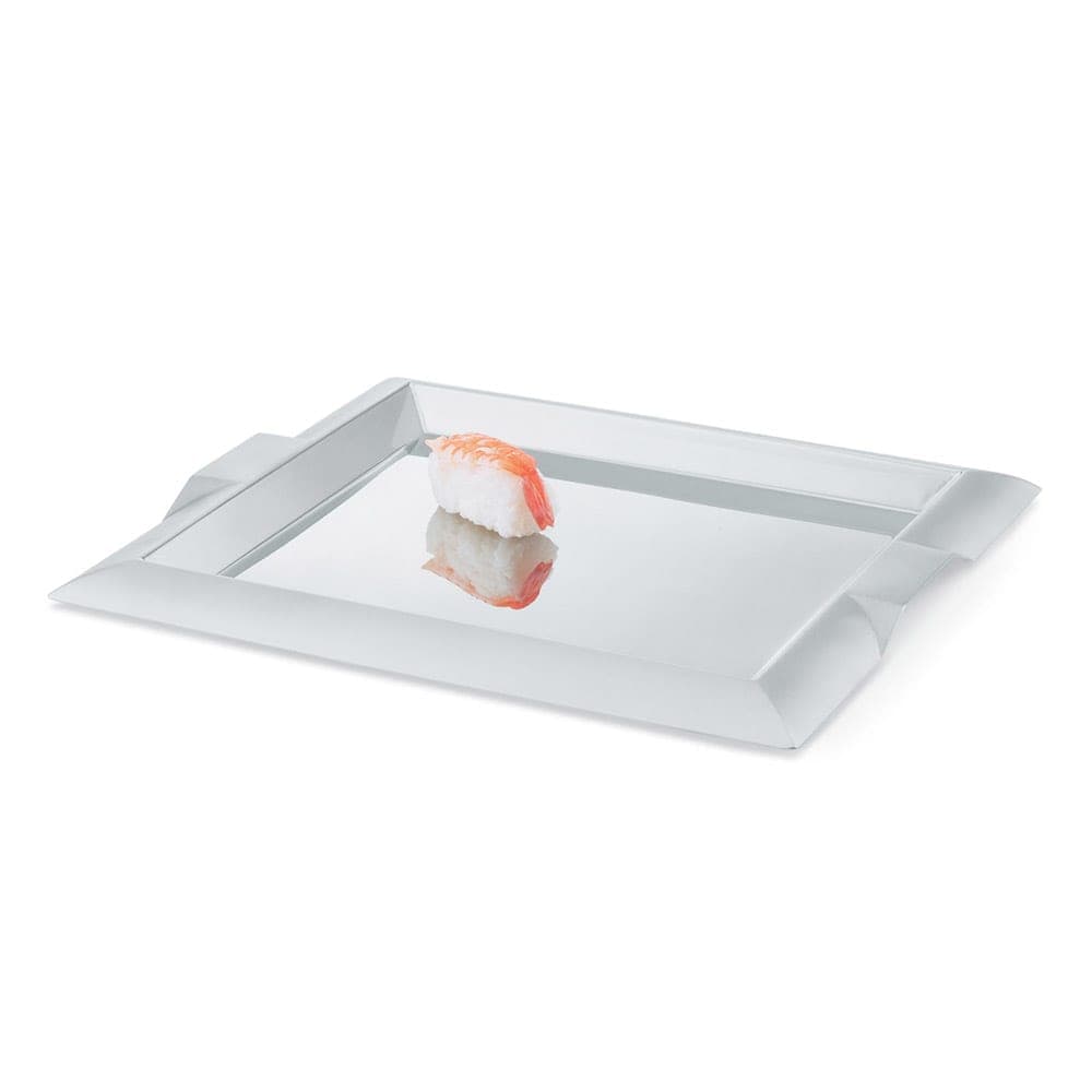 Vollrath 82090 11 3/4" Square Serving Tray - Handles, Stainless
