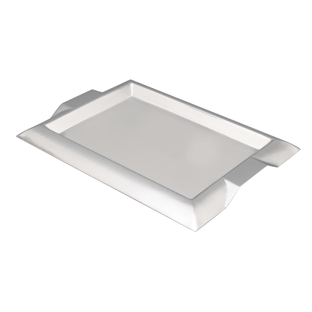 Vollrath 82093 Rectangular Serving Tray with Handles - 12" x 9" Stainless