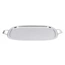 Vollrath 82123 Oval Serving Tray - 23 1/2" x 18 1/2" Scalloped Gadroon Edge, Stainless thumbnail 2