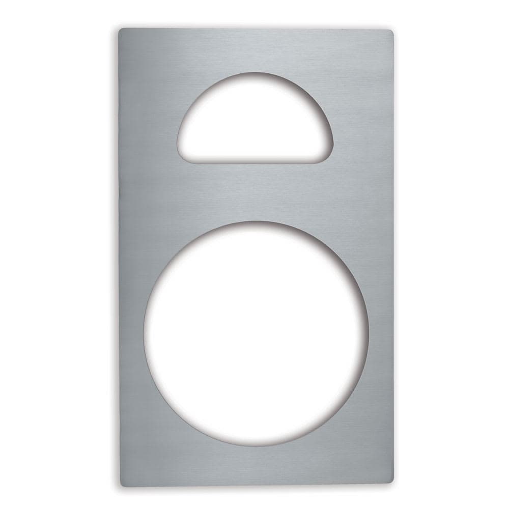 Vollrath 8241414 Miramar® Template - (1) Casserole & (1) 1/2 Oval Pan, 12x20", Stainless