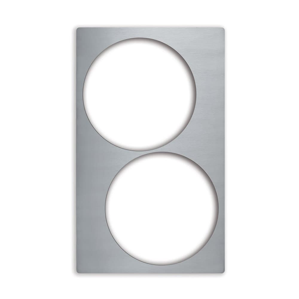 Vollrath 8242514 Miramar® Template - (2) 5 qt Casserole, 21 1/8" x 12 3/4", Stainless