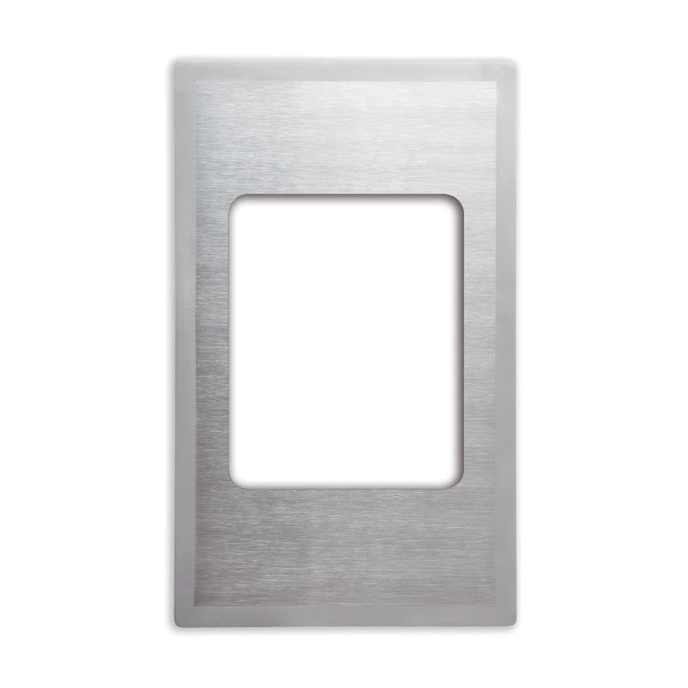 Vollrath 8242816 Miramar® Template - (1) Small Rectangle Pan, 21 1/8" x 12 3/4", Stainless