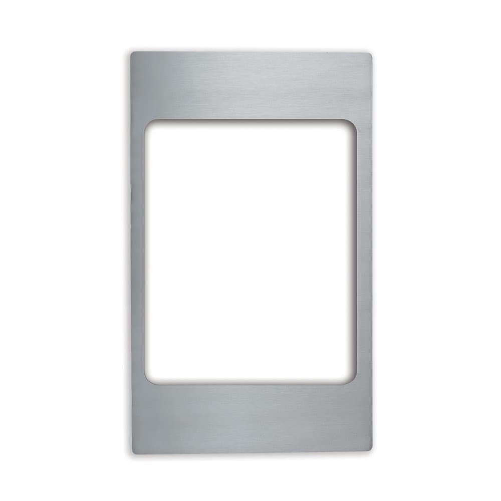 Vollrath 8242914 Miramar® Template - (1) Large Rectangle Pan, 21 1/8" x 12 3/4", Stainless