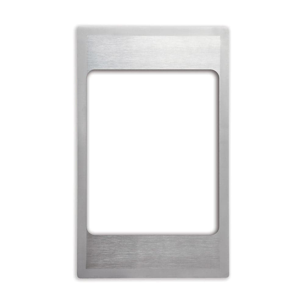 Vollrath 8242916 Miramar® Template - (1) Large Rectangle Pan, 21 1/8" x 12 3/4", Stainless