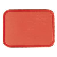 Vollrath 86120 Plastic Fast Food Tray - 18"L x 14"W, Red thumbnail 6