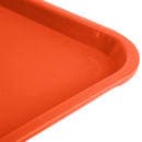 Vollrath 86124 Plastic Fast Food Tray - 18"L x 14"W, Orange thumbnail 4