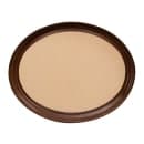 Vollrath 86334 Oval Cork-Lined Serving Tray - 23x28", Laminate, Brown thumbnail 2