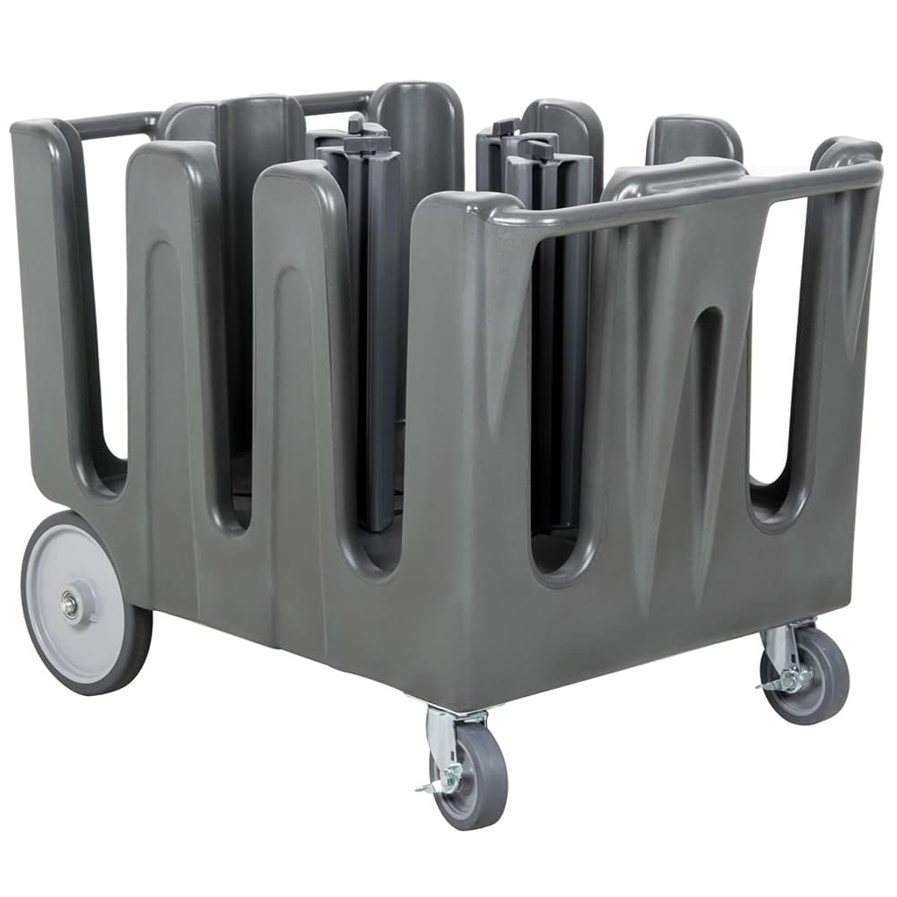 Vollrath ADC-4 40" Mobile Dish Caddy w/ (5) Columns - Plastic, Gray