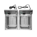 Vollrath CF2-3600DUAL Countertop Electric Fryer - (2) 10 lb Vat, 208-240v/1ph thumbnail 5