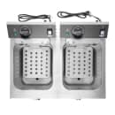 Vollrath CF4-3600DUAL-C Countertop Electric Fryer - (2) 15 lb Vats, 208-240v/1ph thumbnail 5