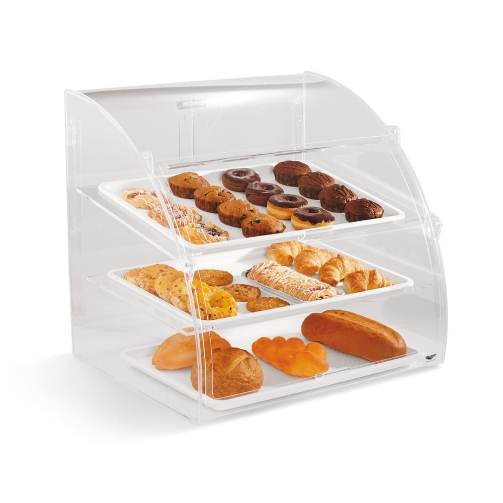Vollrath ELBC-1 Curved-Front Pastry Display Case -  (3)18x26" Trays