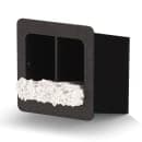 Vollrath FMS-3 2 Compartment Straw Holder - 6 1/2" x 7 1/2" x 7 1/4", Black thumbnail 2