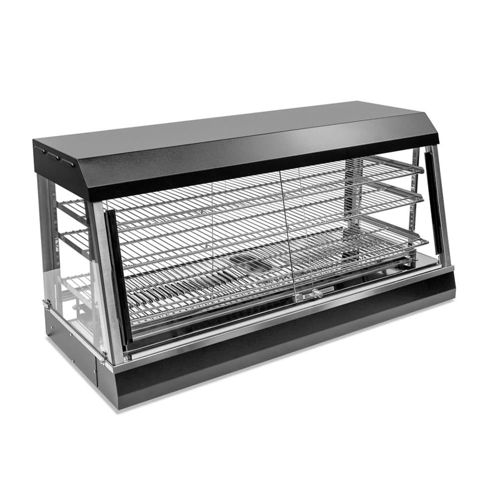 Vollrath HFM-48 48" Self Service Countertop Heated Display Case - (3) Shelves, 120v