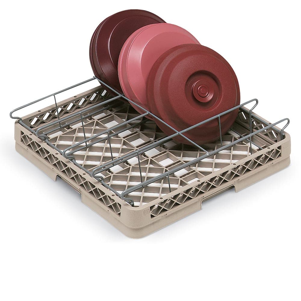 Vollrath TR21 Full-Size Plate Cover Rack - 10 Compartment, Beige
