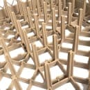 Vollrath TR3 Full-Size Dishwasher Peg Rack - 9 Rows, Beige thumbnail 6