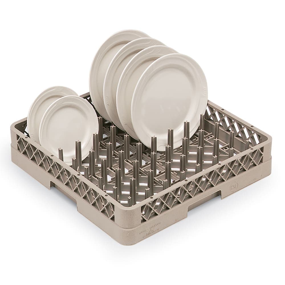 Vollrath TR-3-06 Full-Size Dishwasher Plate/Tray Rack - Open Bottom and Side, Black