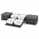 Vollrath V904600 Stackable Riser Cube w/ Lid - 9" x 6 1/2", Wood, Black thumbnail 3