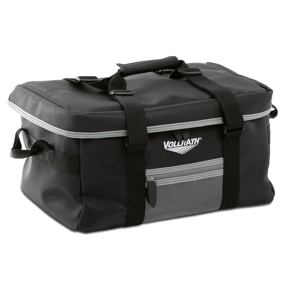 Vollrath VDBM300 Catering Bag w/ Vinyl Liner - 17" x 13" x 9", Black