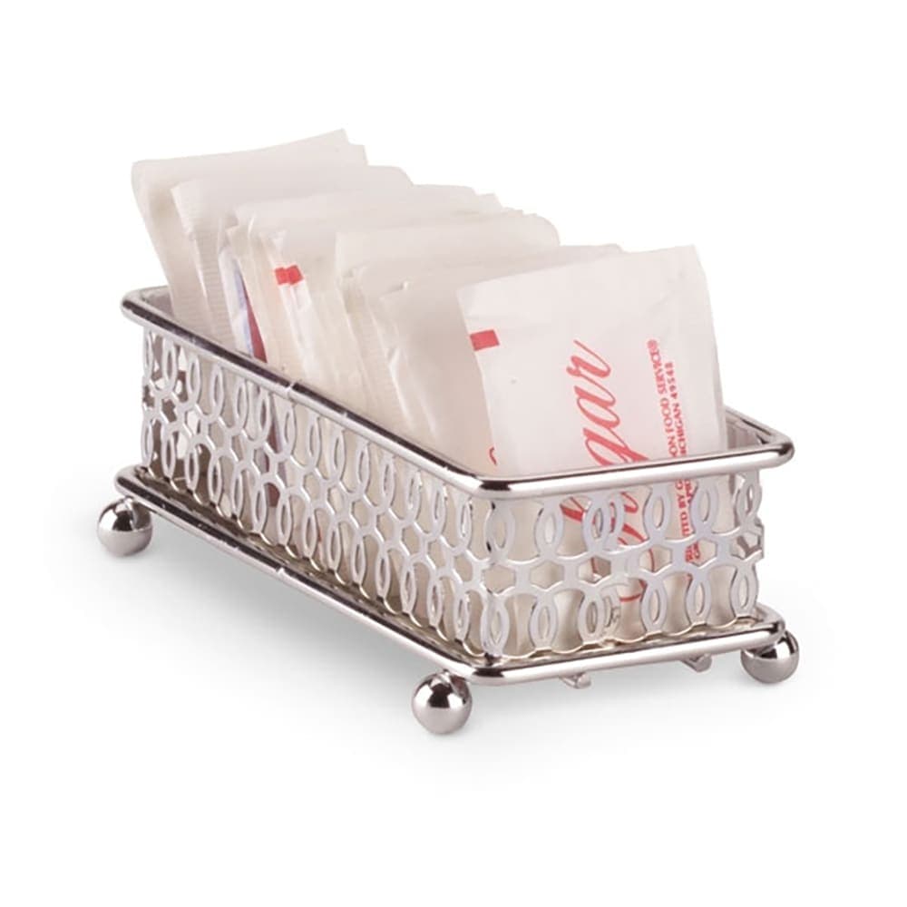 Vollrath WR-1009 Rectangular Sugar Caddy - Chrome, Silver