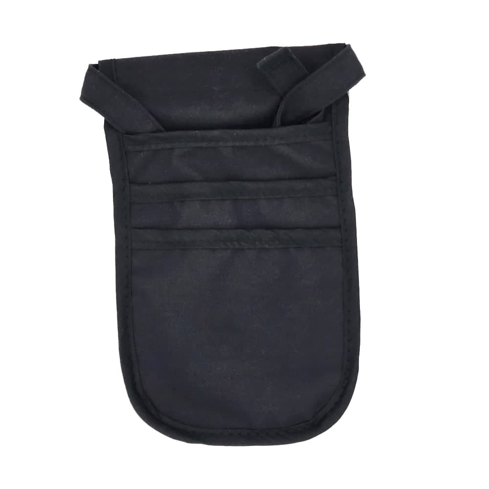 Intedge 3 Pocket Hip Apron w/ Adjustable Belt - 12" x 7", Poly/Cotton, Black (HP1)