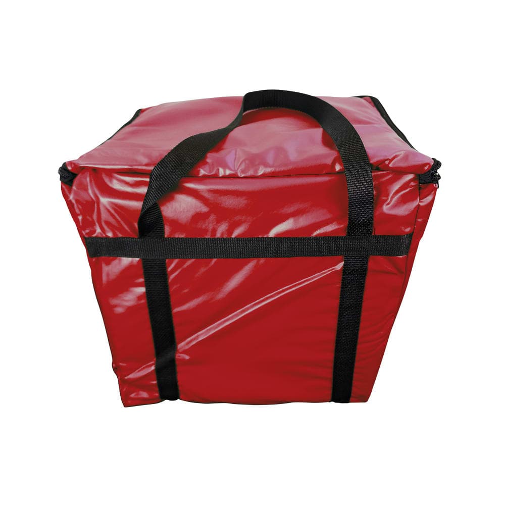 Intedge Insulated Food Carrier, 11" x 13" x 12", Vinyl, Red (IFC2R)