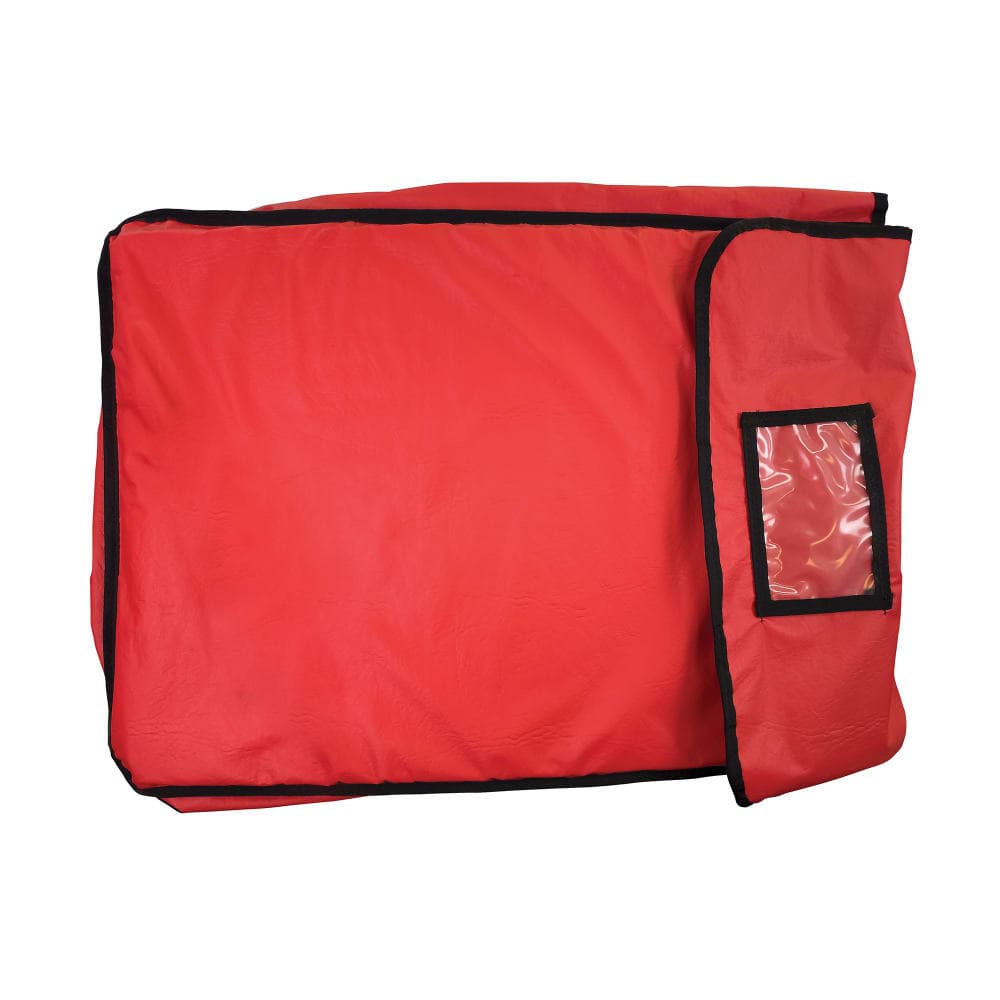 Intedge Pizza Delivery Bag w/ Strap - 20" x 20" x 5 3/8", Vinyl, Red (IPK-4)