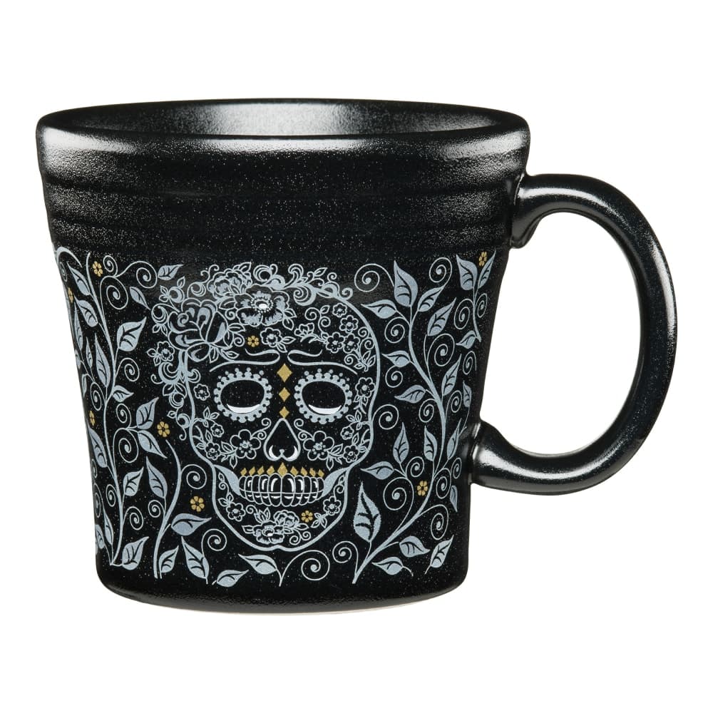 Fiesta 15 oz Skull and Vine® Mug - China, Black (HL147541590)
