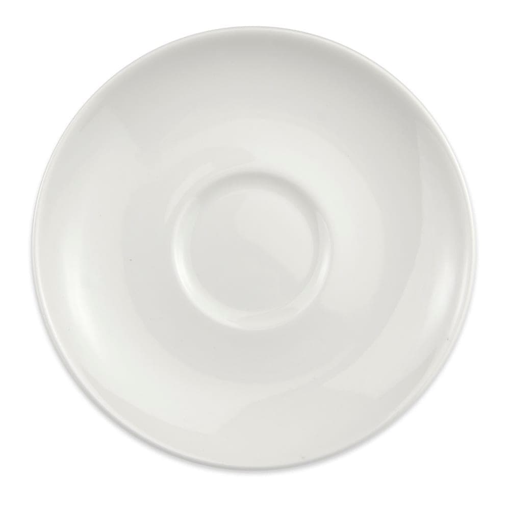 Homer Laughlin HL20156800 6 1/2" Round Alexa Saucer - China, Ameriwhite