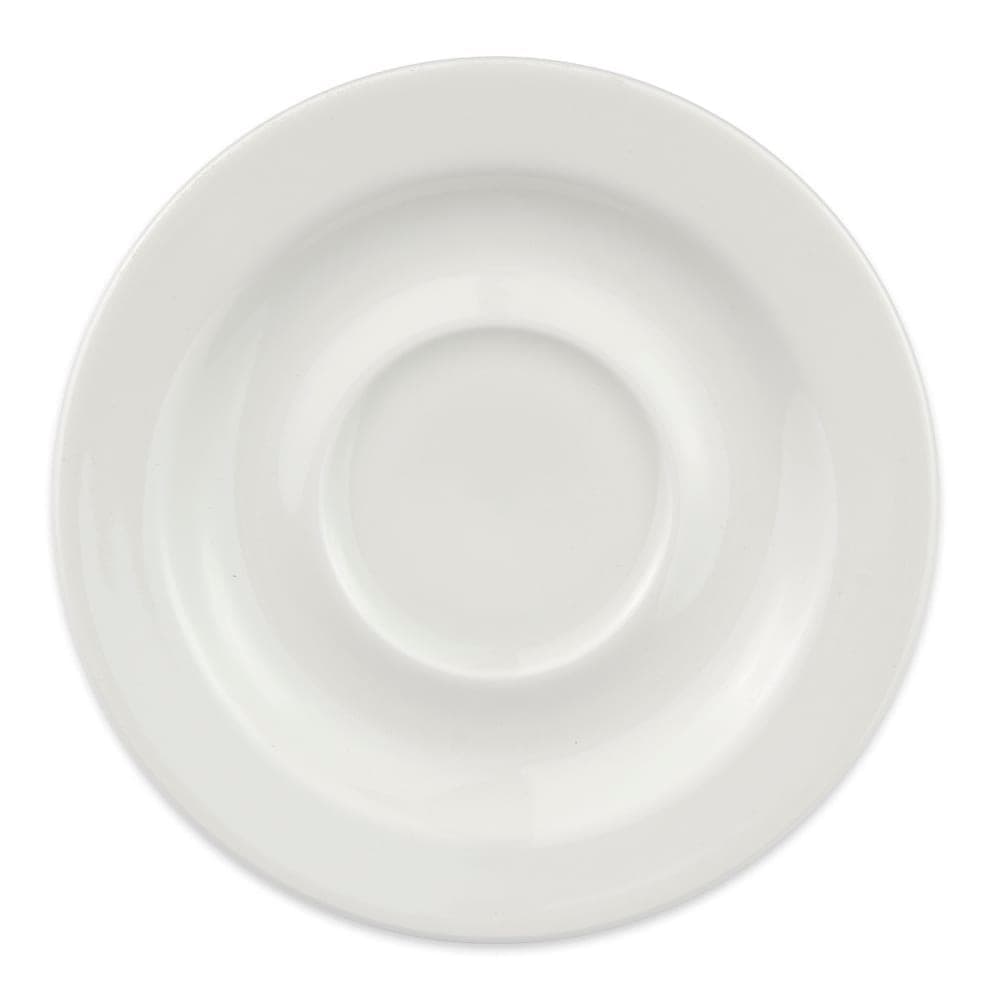 Homer Laughlin HL6556000 5 3/4" Round Pristine Saucer - China, Ameriwhite